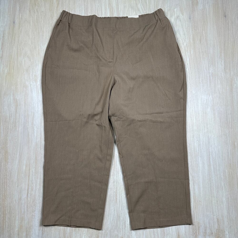 NWT Lane Bryant The Perfect Drape Straight Ankle Petite Mid Rise Pants 20 PETITE